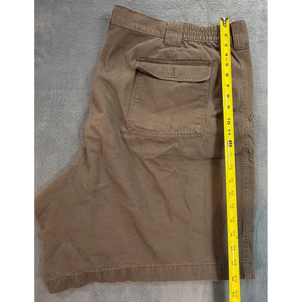 The Foundry Supply Co Mens Brown Cargo Shorts Size 54 Elastic Waist Cotton